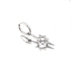 Thorn Heart stainless steel Pendant Earring - Thorn Heart stainless steel Pendant Earring - Single by CRUXJEWELRY