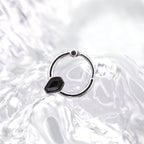 Black CZ Coffin Stainless Steel Clicker Ring - Black CZ Coffin Stainless Steel Clicker Ring - Default Title by CRUXJEWELRY
