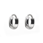 PAIR OF Wide Band Titanium Segment Hoop - PAIR OF Wide Band Titanium Segment Hoop - Gold / 8mm by CRUXJEWELRY