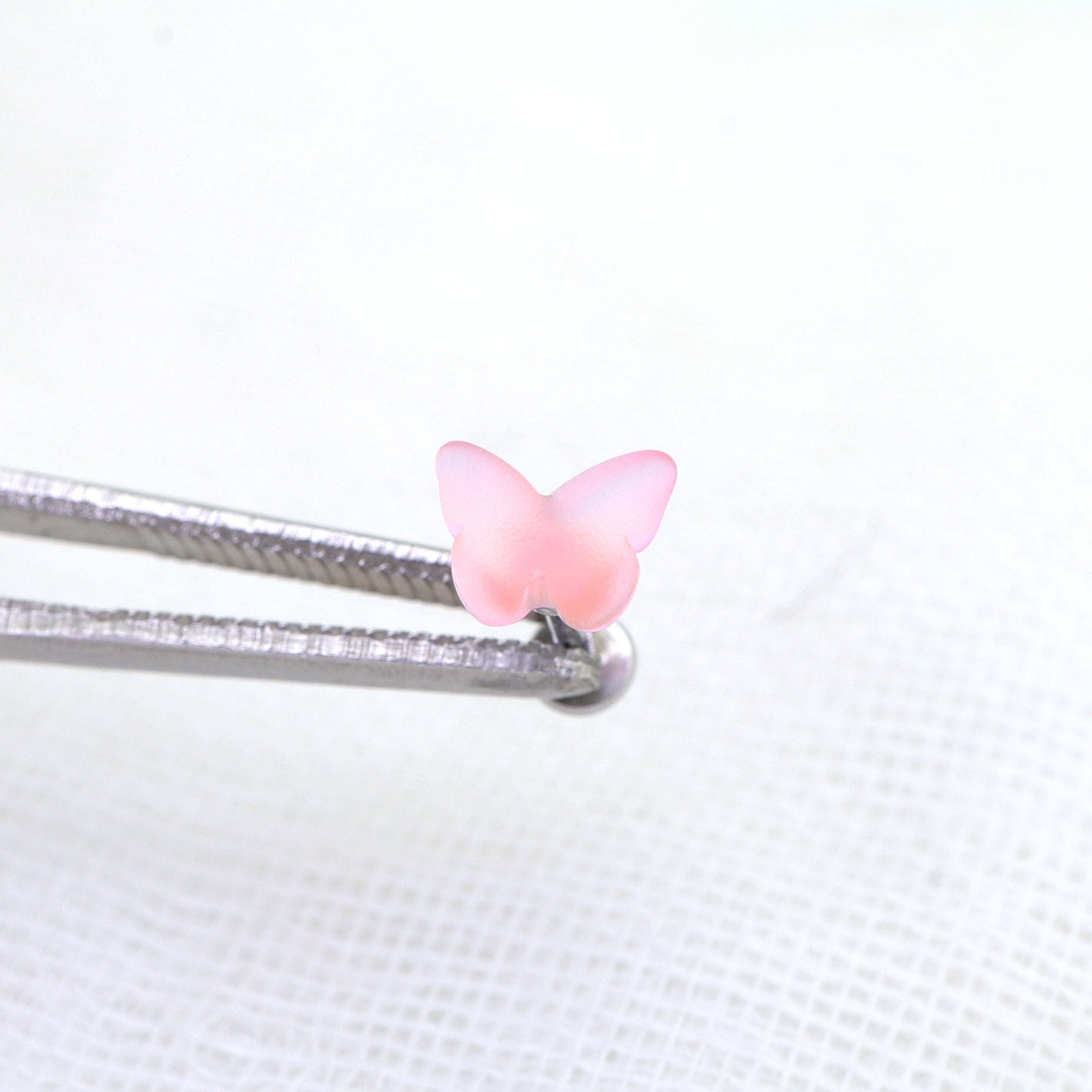 Colorful Resin Butterfly Internally Threaded Stud - Colorful Resin Butterfly Internally Threaded Stud - Blue / Single / 6mm by CRUXJEWELRY