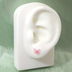 Colorful Resin Butterfly Internally Threaded Stud - Colorful Resin Butterfly Internally Threaded Stud - Blue / Single / 6mm by CRUXJEWELRY