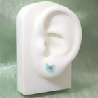 Colorful Resin Butterfly Internally Threaded Stud - Colorful Resin Butterfly Internally Threaded Stud - Blue / Single / 6mm by CRUXJEWELRY