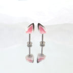 Paws & Purrs - PAIR OF Wolf Ear Internally Threaded Titanium Stud - Paws & Purrs - PAIR OF Wolf Ear Internally Threaded Titanium Stud - Flat-Back / 6mm by CRUXJEWELRY