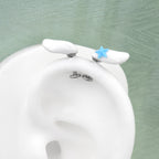 Paws & Purrs - Cute Cinnamoroll Titanium Ear Stud - Paws & Purrs - Cute Cinnamoroll Titanium Ear Stud - 6mm by CRUXJEWELRY