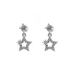 20G Thin Gauge Mini CZStar Dangle Earring Stud - 20G Thin Gauge Mini CZStar Dangle Earring Stud - Set by CRUXJEWELRY