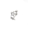 20G Thin Gauge Mini CZSta Earring Stud - 20G Thin Gauge Mini CZSta Earring Stud - Single by CRUXJEWELRY