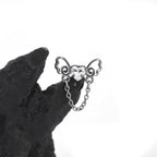 Heart CZ Bow Internally Threaded stainless steel Stud - Heart CZ Bow Internally Threaded stainless steel Stud - Default Title by CRUXJEWELRY