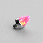 Titanium Opal Spike Piercing Top