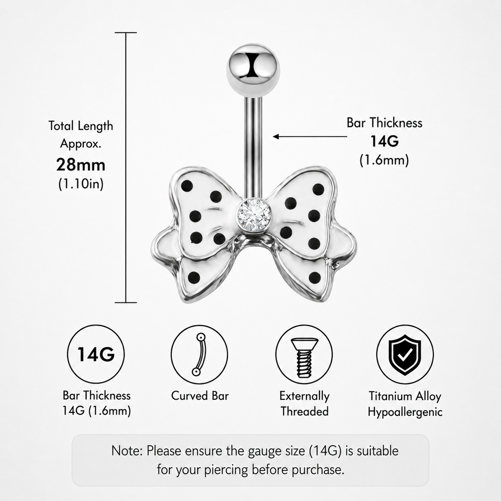 Butterfly Crystal Titanium Belly Ring