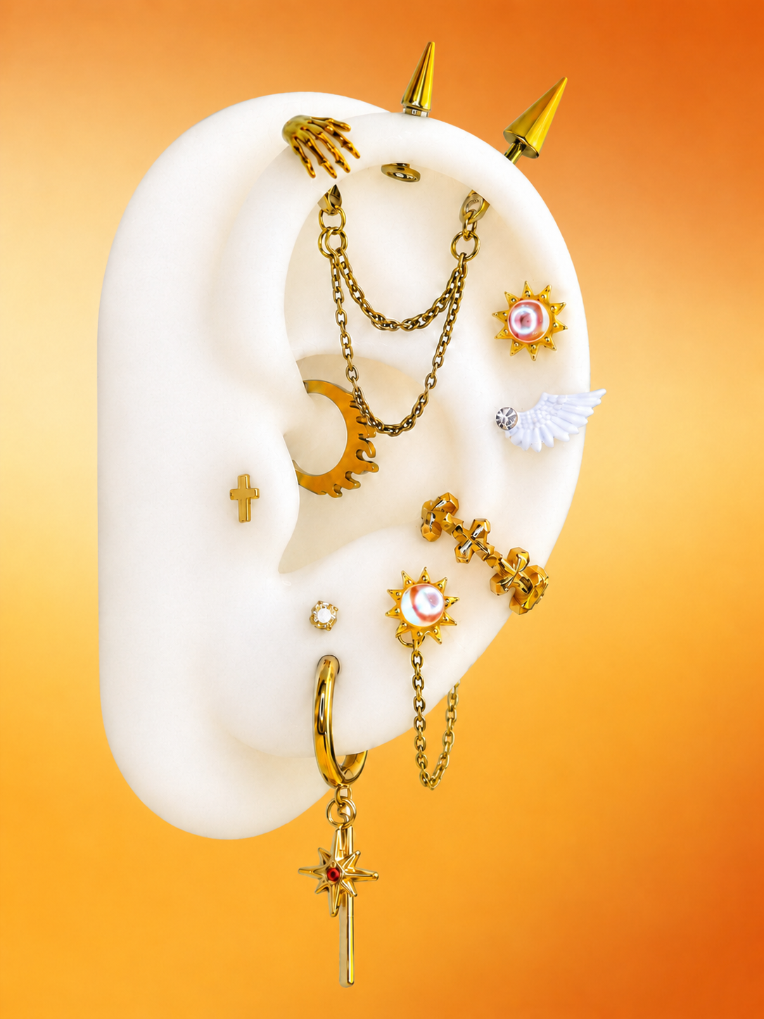 MLP  Princess Celestia - Daybreaker Series Earring Stack Set