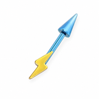 MLP Rainbow Dash Star & Lightning Titanium Helix Earring