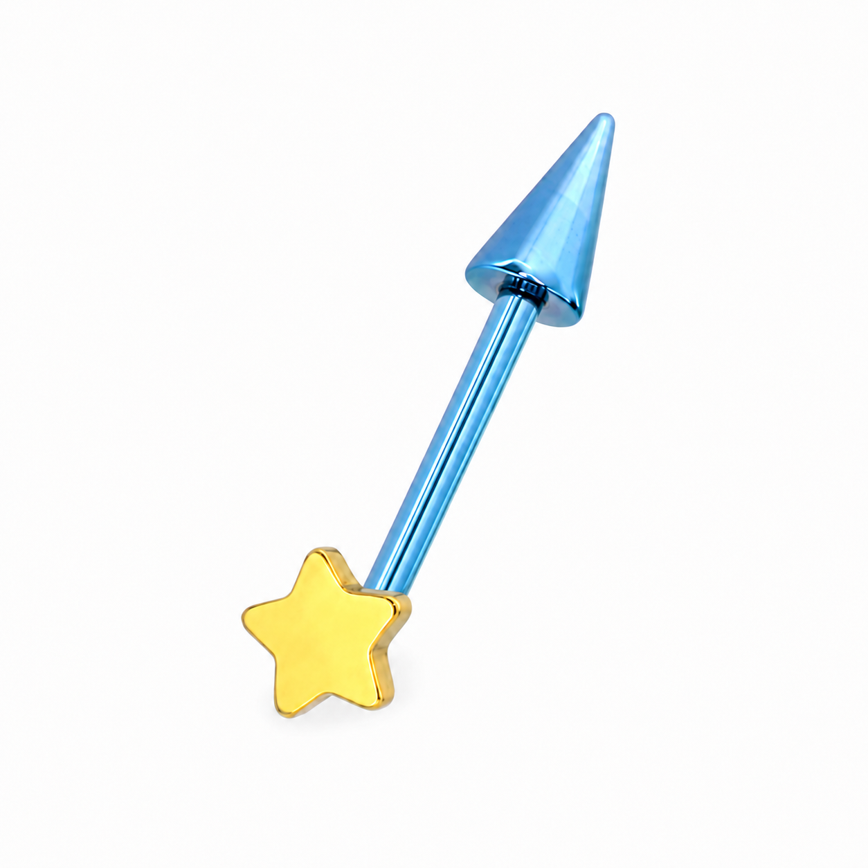 MLP Rainbow Dash Star & Lightning Titanium Helix Earring