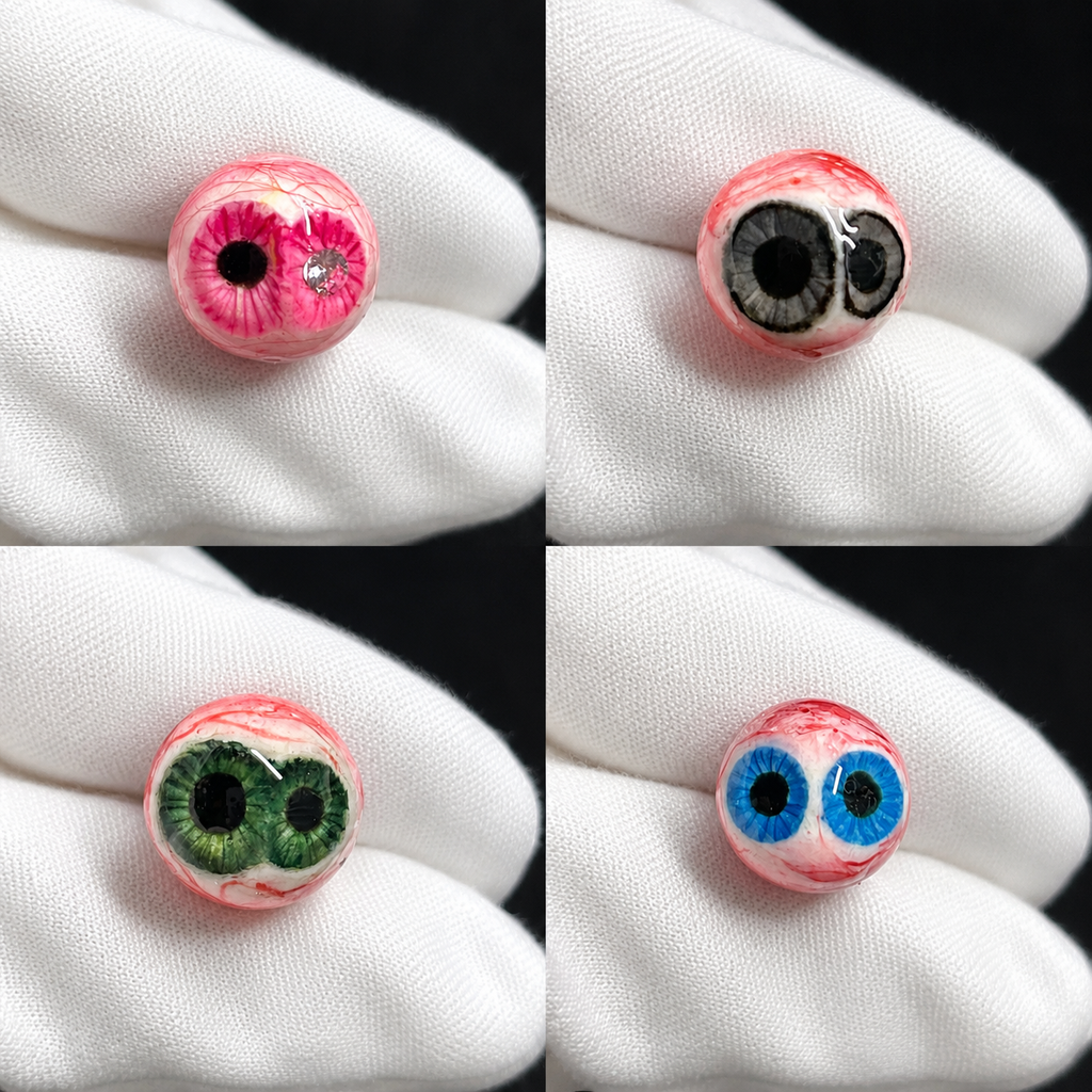 Cthulhu-Auge – Herz &amp; Kreuz | Ohr-/Lippen-/Zungenstecker 