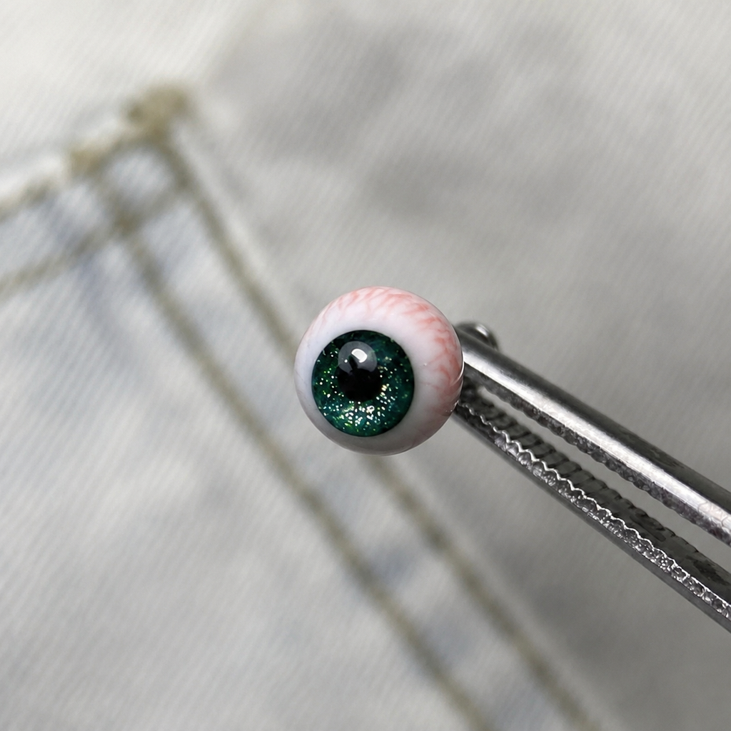 Cthulhu-Auge – Blau-grüner Blick | Ohr-/Lippen-/Zungenpiercings 