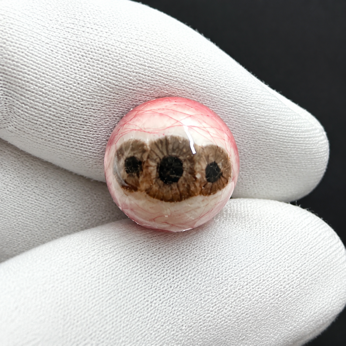 Cthulhu-Auge – Herz &amp; Kreuz | Ohr-/Lippen-/Zungenstecker 