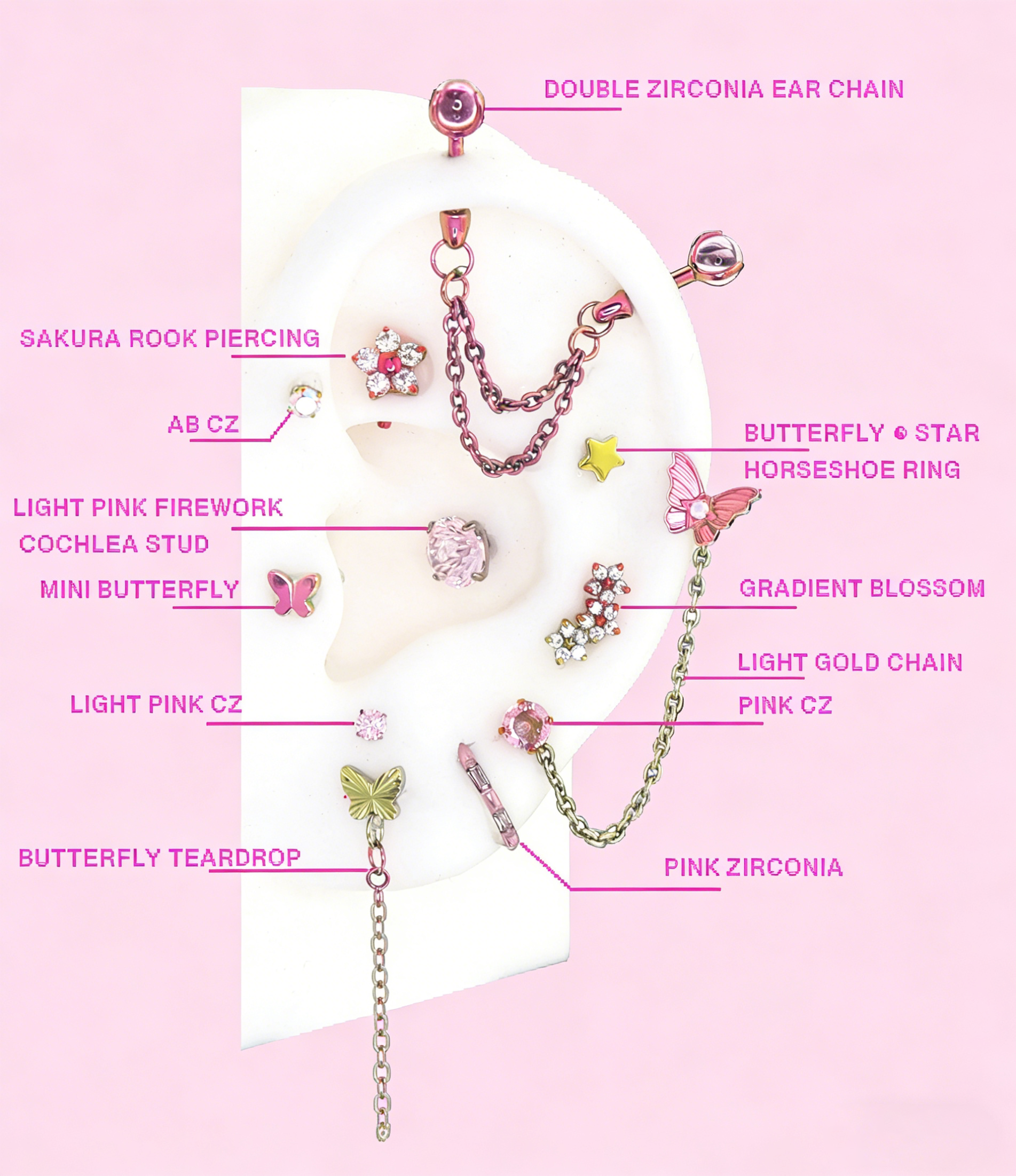 MLP Fluttershy Serie Ohren-Accessoires-Set