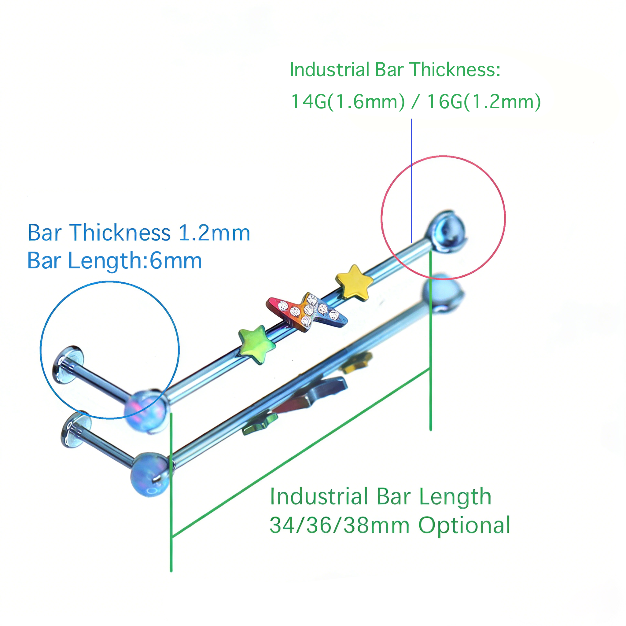 MLP  Colorful Titanium Faux Industrial Bar