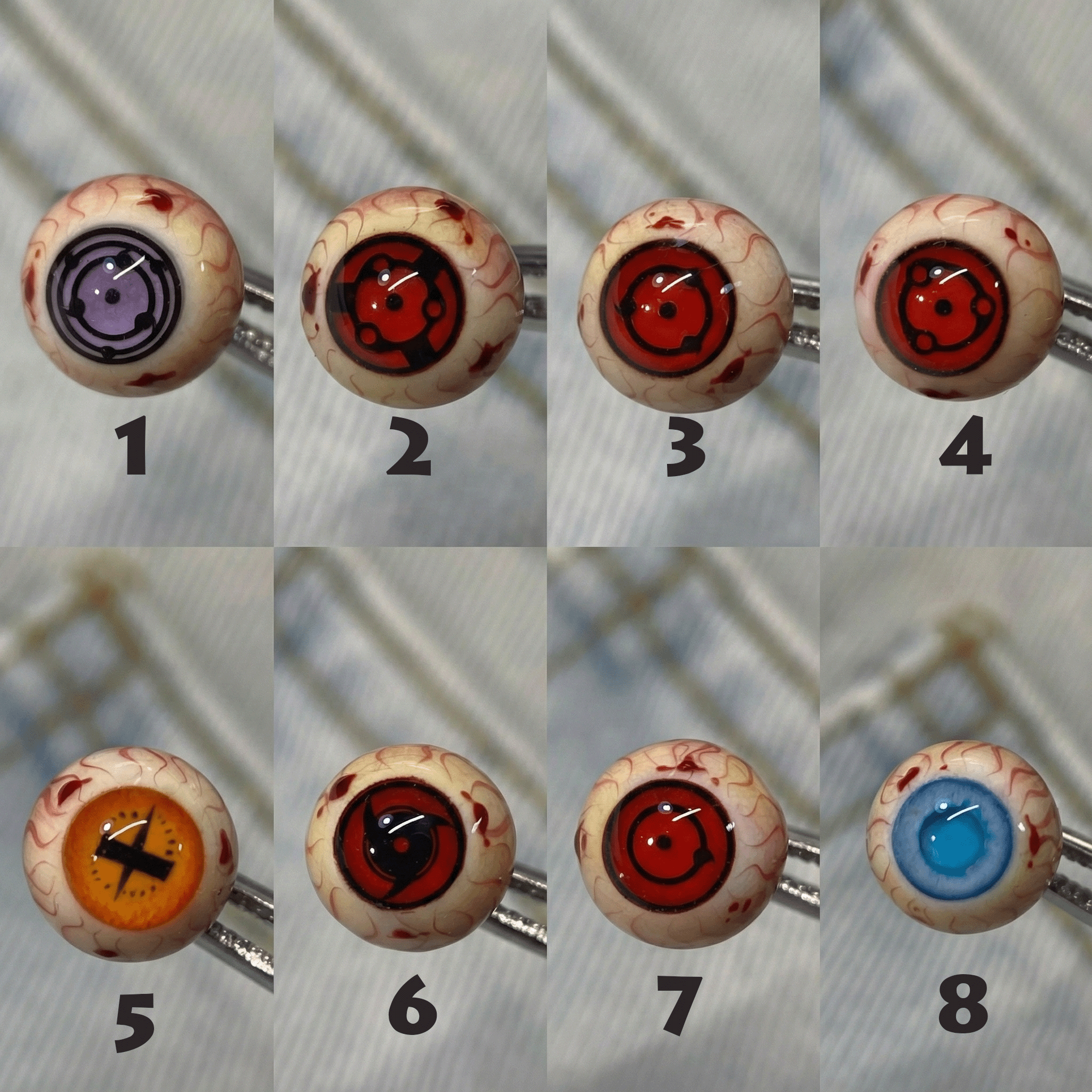 Cthulhu Eye - Sharingan Awakened Bloodline | Ear/Tongue Titanium Studs