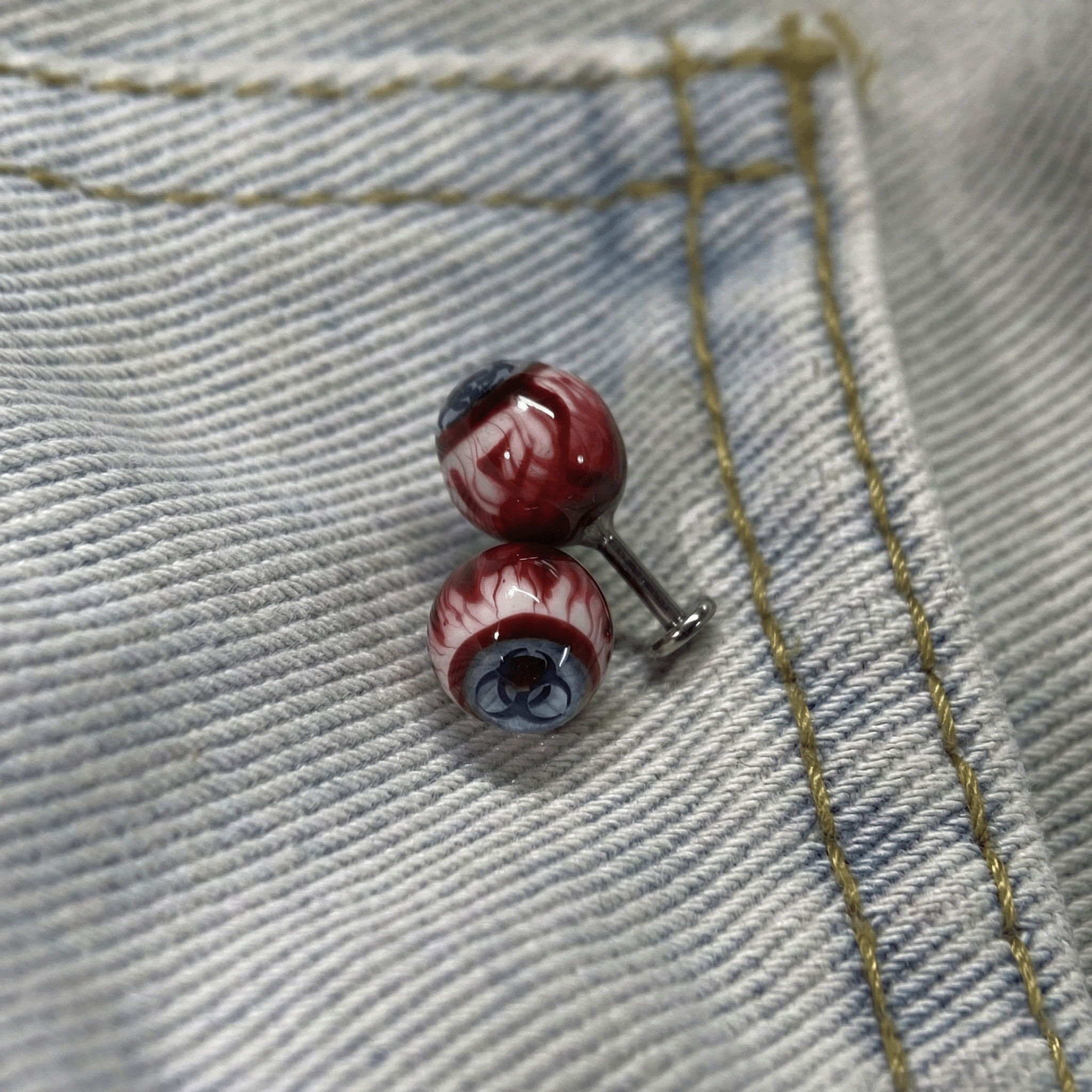 Cthulhu Eye - Toxic Protocol | Ear/Tongue/Lip Titanium Studs