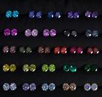 Bague en titane à fer à cheval asymétrique en zircon cubique brillant 