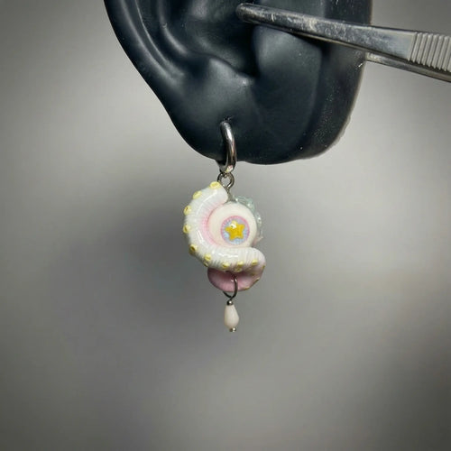 Cthulhu Eye - Pastel Macaron Octopus Tentacle Earrings gothic earrings - image 1