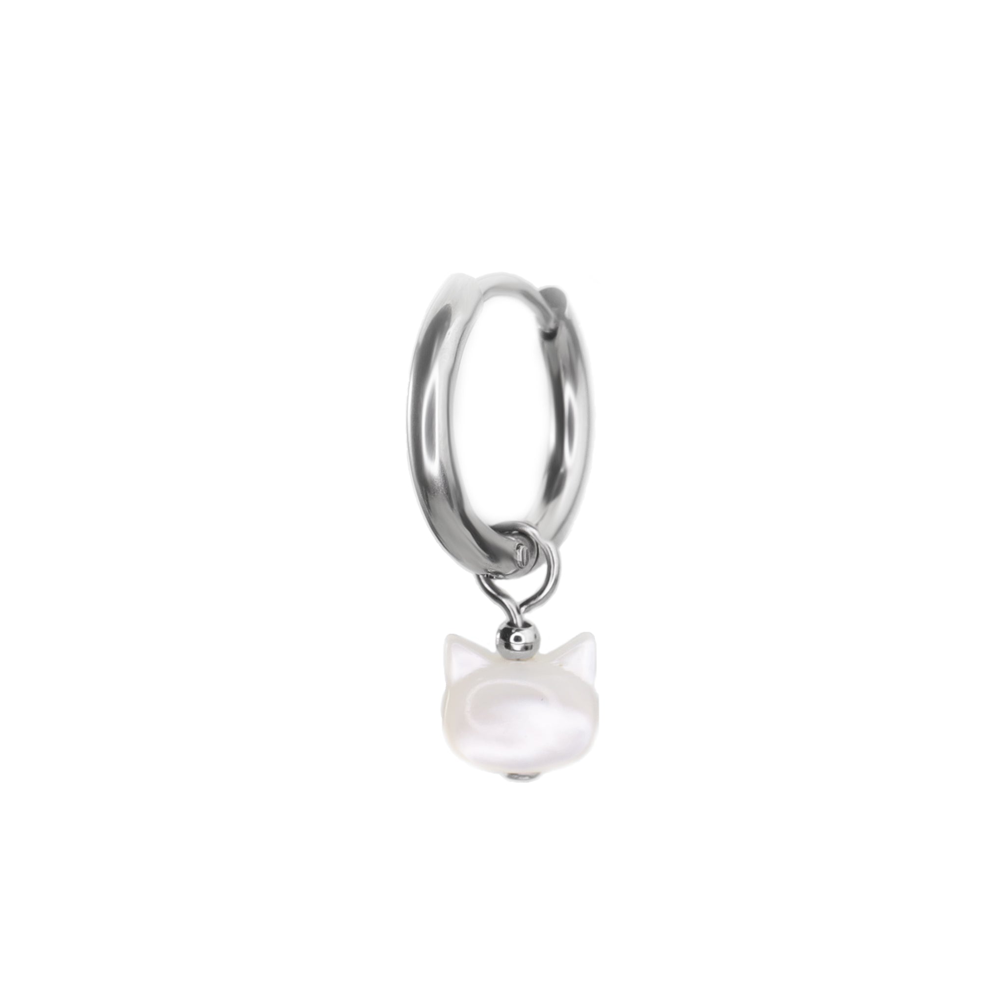 Paws & Purrs - PAIR OF Cute Cat Stainless Steel Earrings - Paws & Purrs - PAIR OF Cute Cat Stainless Steel Earrings - Pair of Black by CRUXJEWELRY