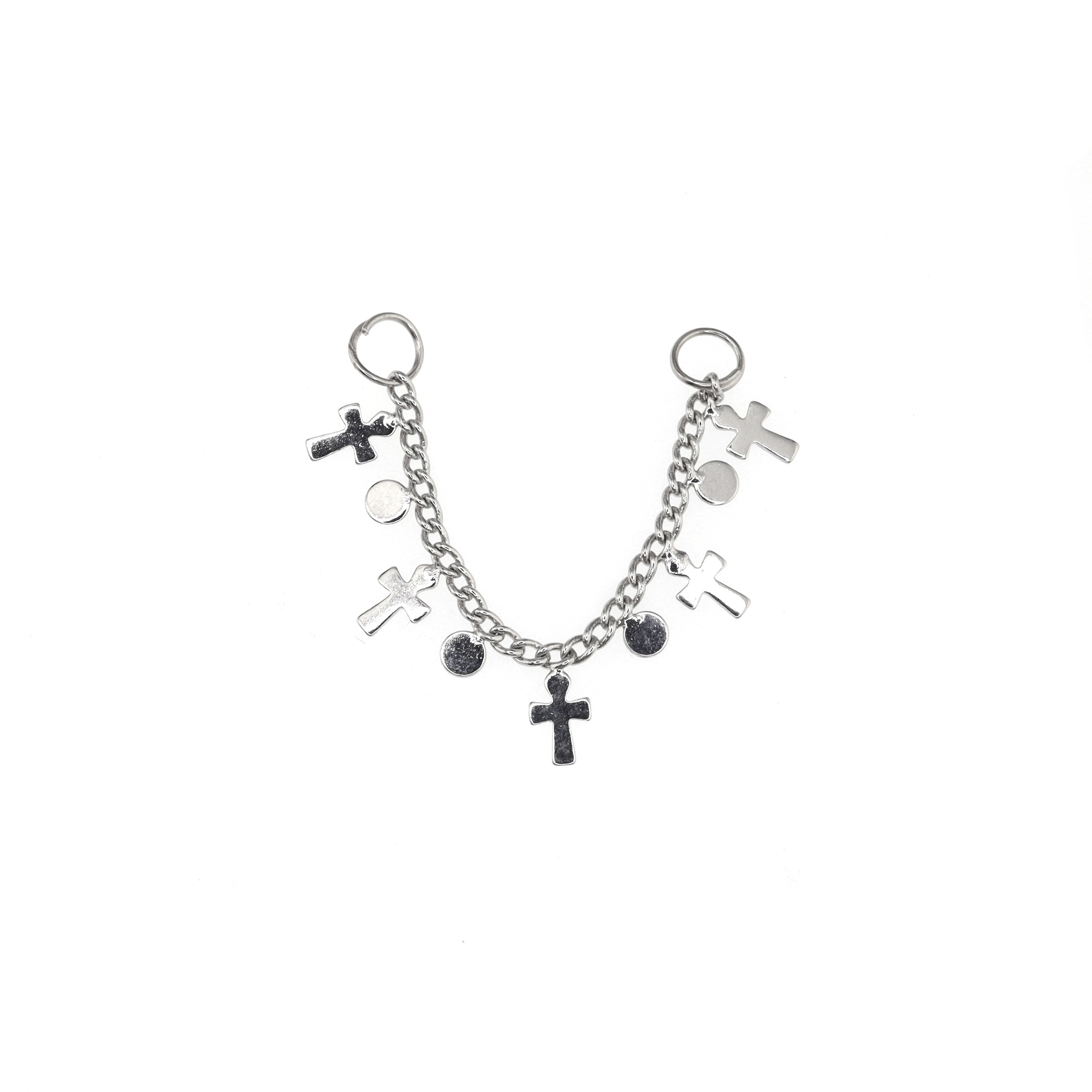 Metal Gotic Cross Stainless Steel Ear Chain - Metal Gotic Cross Stainless Steel Ear Chain - Cross Chain by CRUXJEWELRY