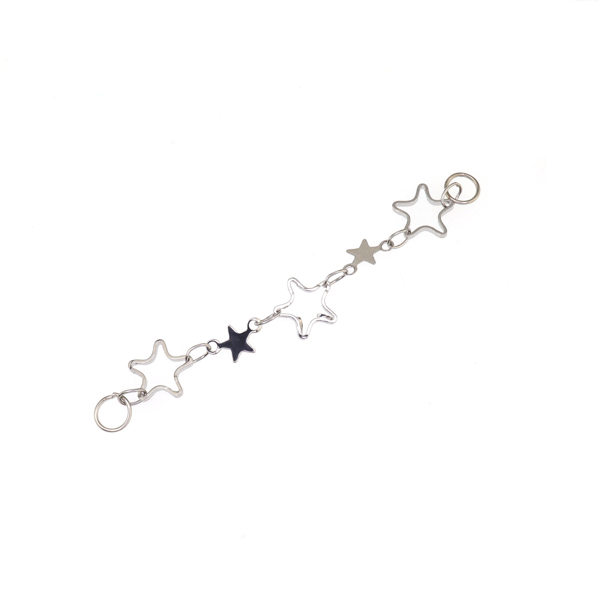 Openwork Pentagram Y2K Ear Chain - Openwork Pentagram Y2K Ear Chain - Pentagram Chain by CRUXJEWELRY