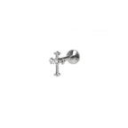 Mini Crystal Cross Titanium Ear Studs - Mini Crystal Cross Titanium Ear Studs - Sliver / 6mm by CRUXJEWELRY