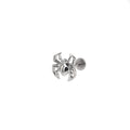 3D Engraved Spider Titanium Ear Studs - 3D Engraved Spider Titanium Ear Studs - Sliver / 6mm by CRUXJEWELRY