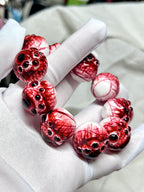 Cthulhu Eye - Scarlet Dual-Pupil Cuff Bracelet (1PCS) - Cthulhu Eye - Scarlet Dual-Pupil Cuff Bracelet (1PCS) - Default Title by CRUXJEWELRY