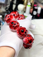 Cthulhu Eye - Scarlet Dual-Pupil Cuff Bracelet (1PCS) - Cthulhu Eye - Scarlet Dual-Pupil Cuff Bracelet (1PCS) - Default Title by CRUXJEWELRY