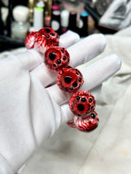 Cthulhu Eye - Scarlet Dual-Pupil Cuff Bracelet (1PCS) - Cthulhu Eye - Scarlet Dual-Pupil Cuff Bracelet (1PCS) - Default Title by CRUXJEWELRY