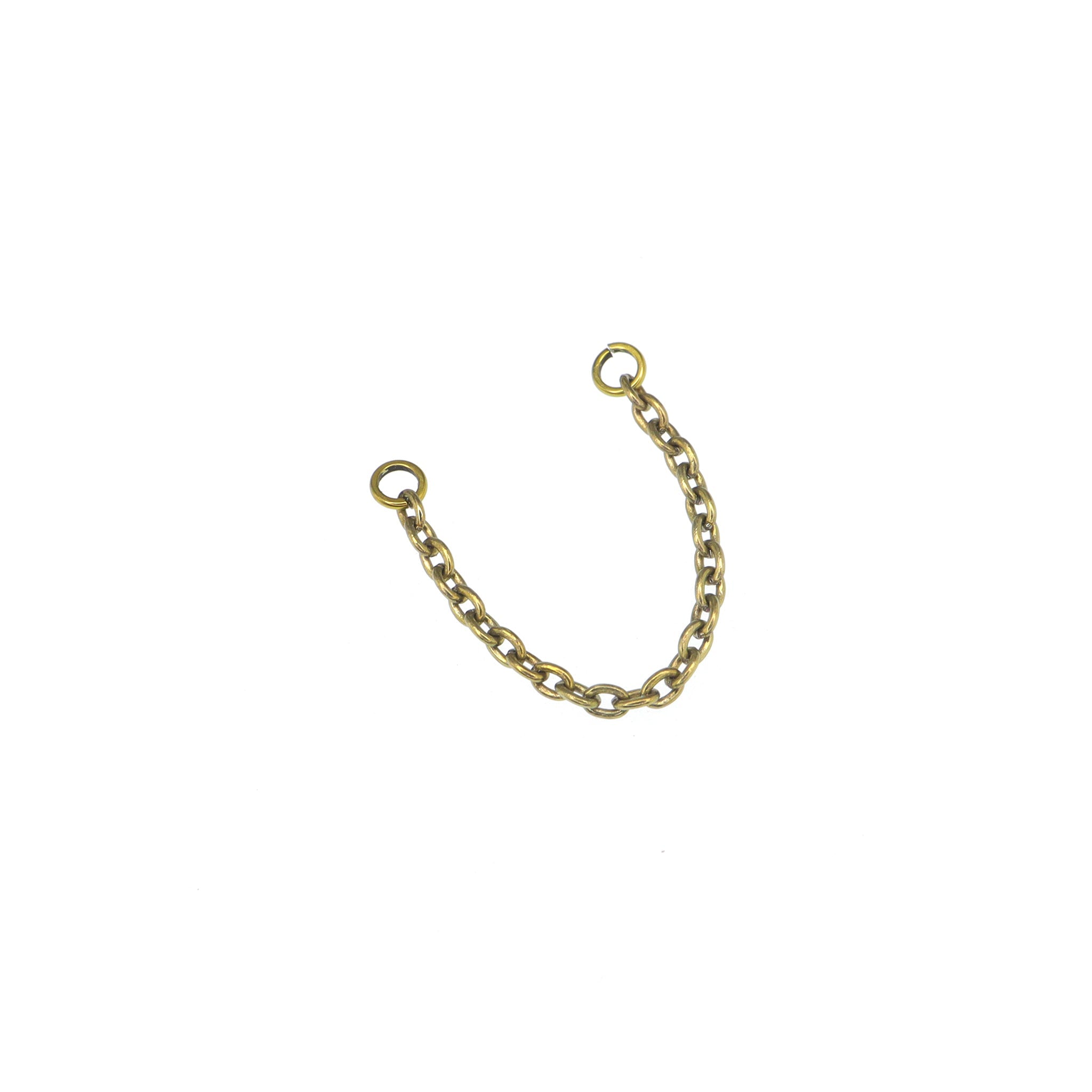 Y2K Double Lip & Nose Chain - Y2K Double Lip & Nose Chain - Gold by CRUXJEWELRY