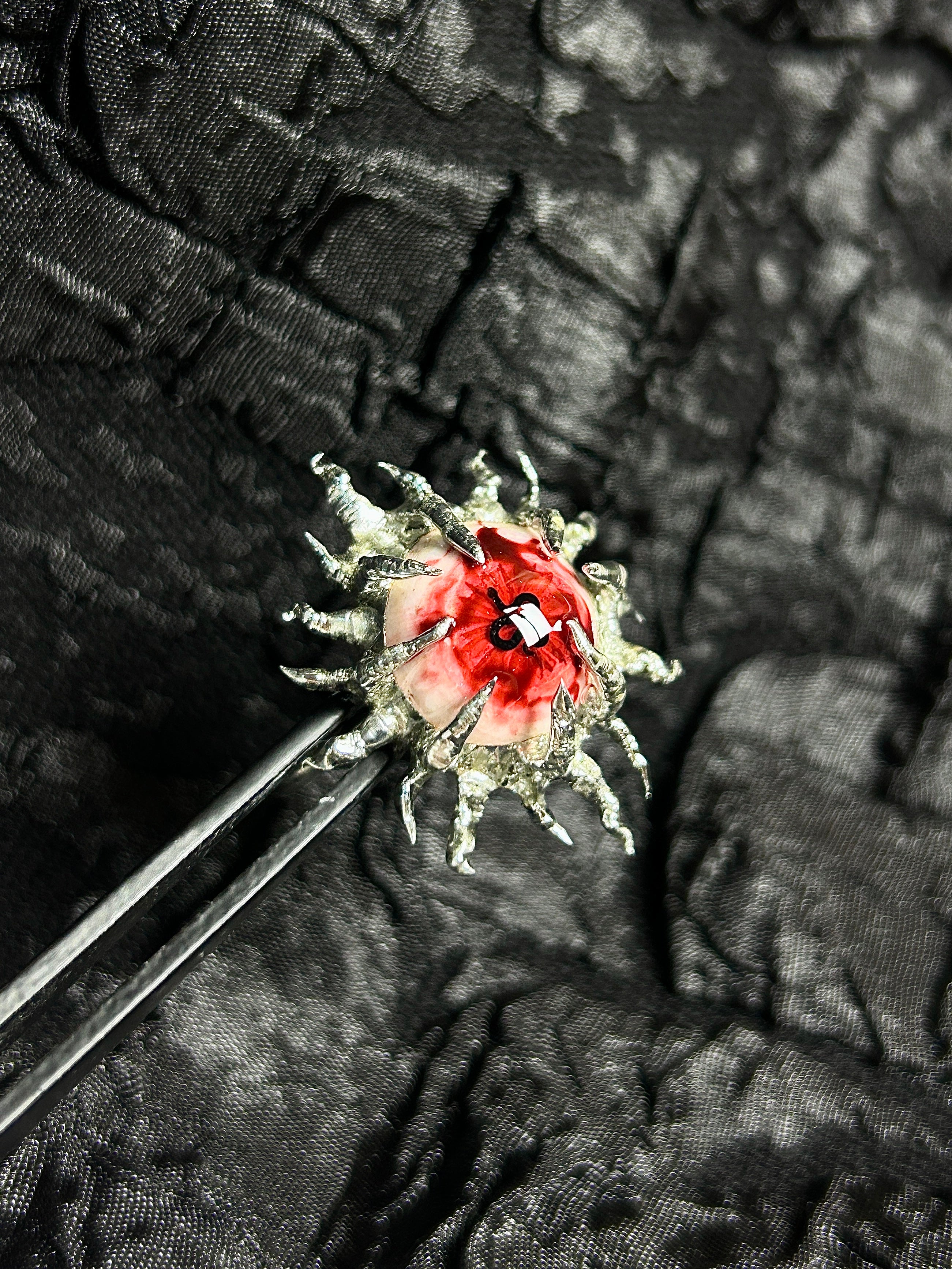 Cthulhu Eye - Irregular Edge Bloody Ring - Cthulhu Eye - Irregular Edge Bloody Ring - Default Title by CRUXJEWELRY