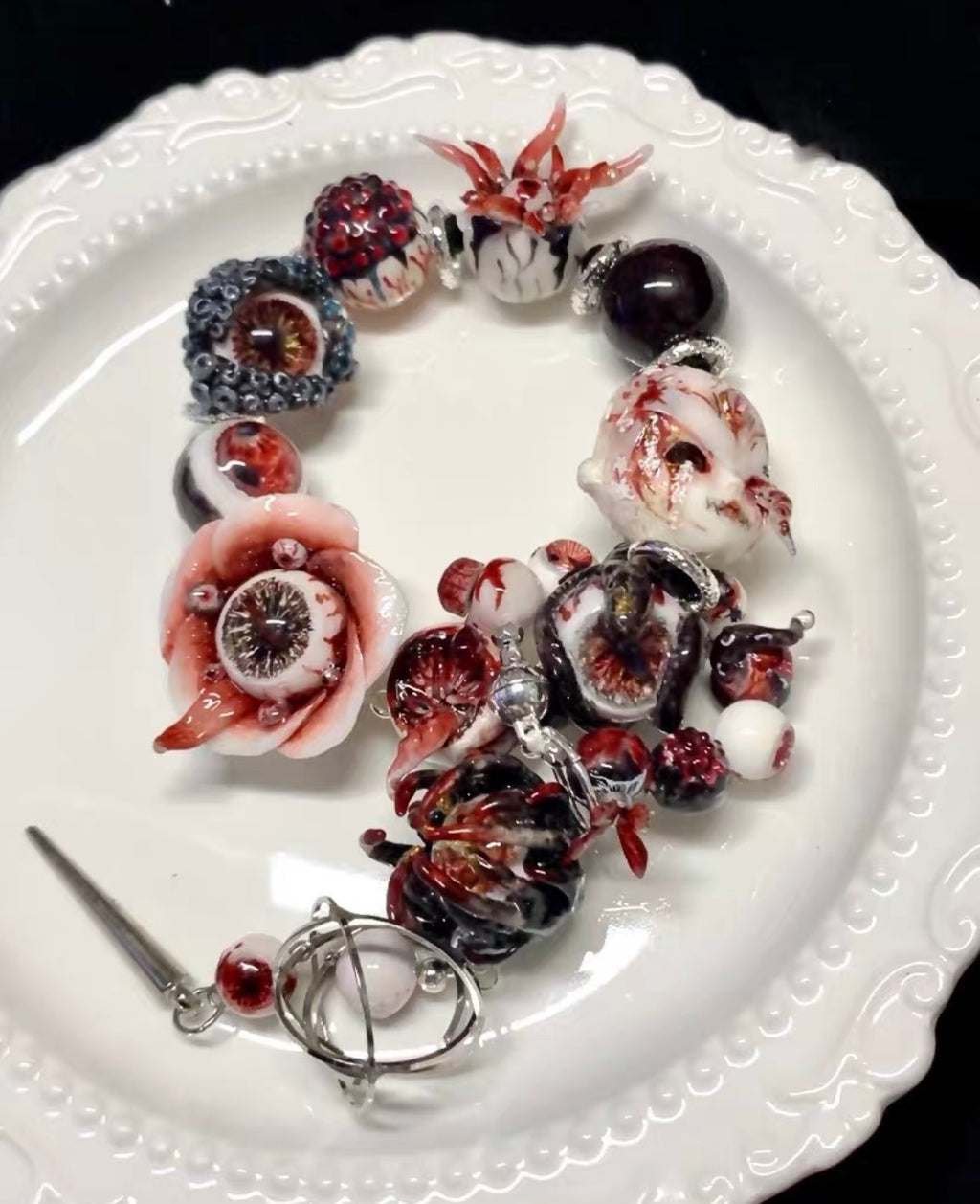 Cthulhu Eye - The Thermo-Oath Bracelet: A Luminescent Pact - Cthulhu Eye - The Thermo-Oath Bracelet: A Luminescent Pact - Default Title by CRUXJEWELRY