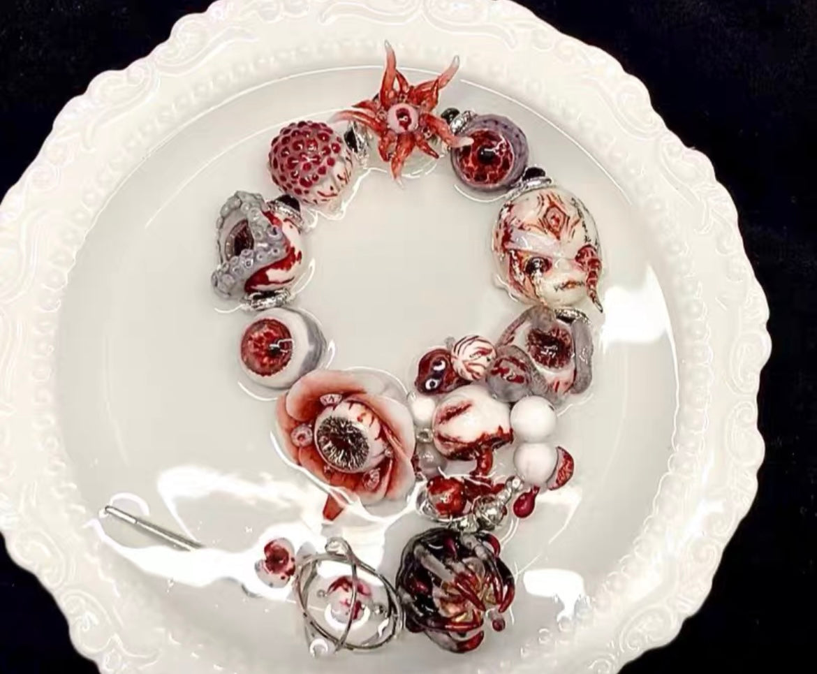 Cthulhu Eye - The Thermo-Oath Bracelet: A Luminescent Pact - Cthulhu Eye - The Thermo-Oath Bracelet: A Luminescent Pact - Default Title by CRUXJEWELRY