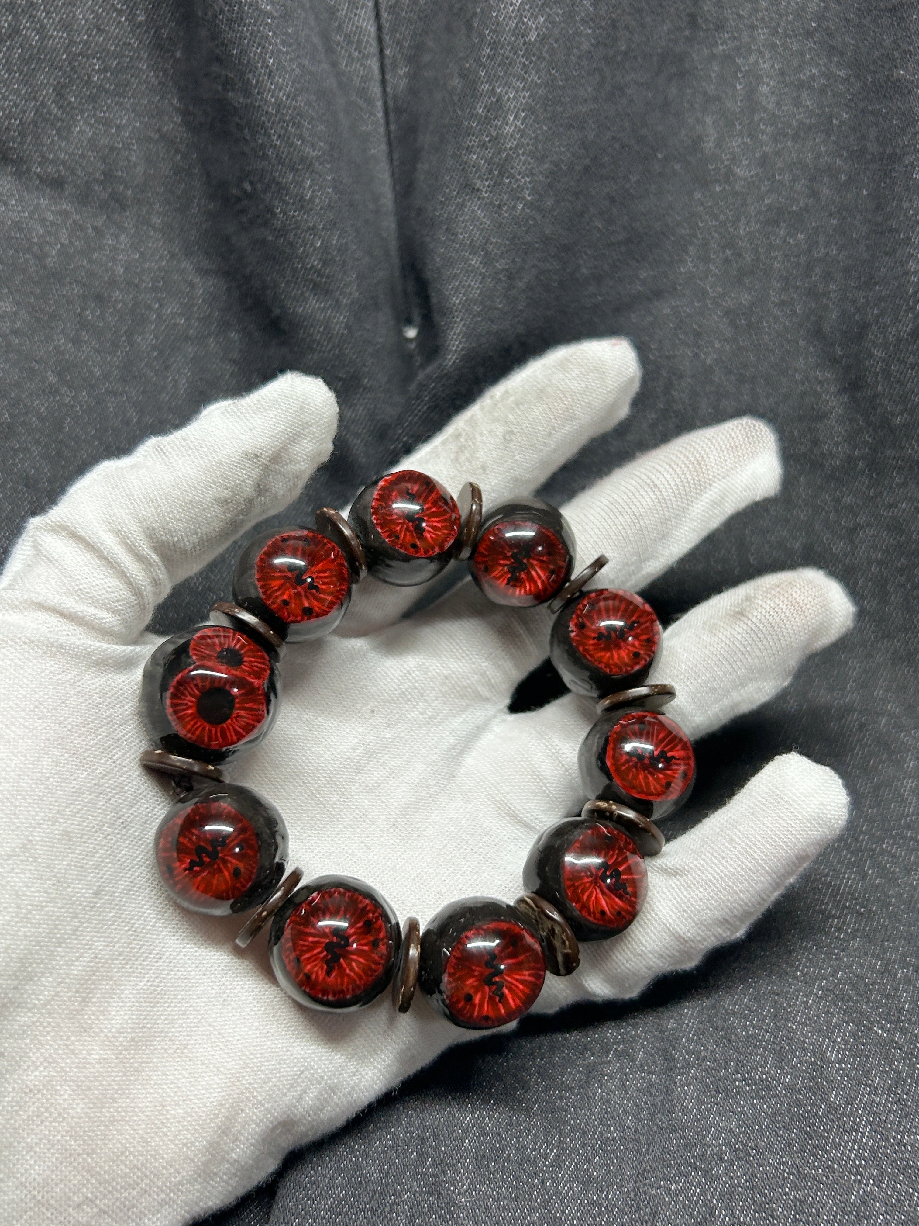 Cthulhu Eye -The Double Pupil Bracelet: See Beyond the Veil of Reality (1PCS) - Cthulhu Eye -The Double Pupil Bracelet: See Beyond the Veil of Reality (1PCS) - Default Title by CRUXJEWELRY