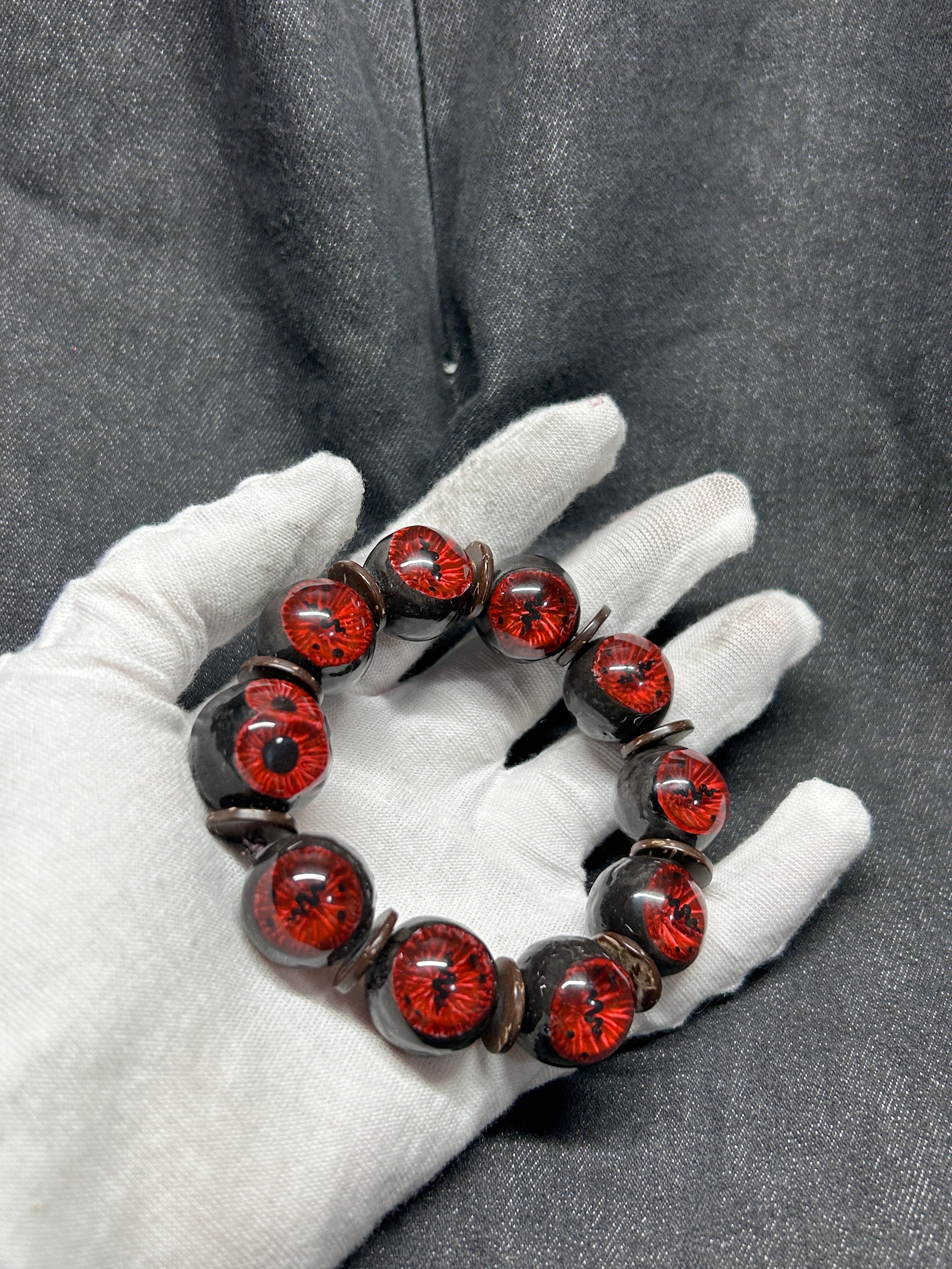 Cthulhu Eye -The Double Pupil Bracelet: See Beyond the Veil of Reality (1PCS) - Cthulhu Eye -The Double Pupil Bracelet: See Beyond the Veil of Reality (1PCS) - Default Title by CRUXJEWELRY