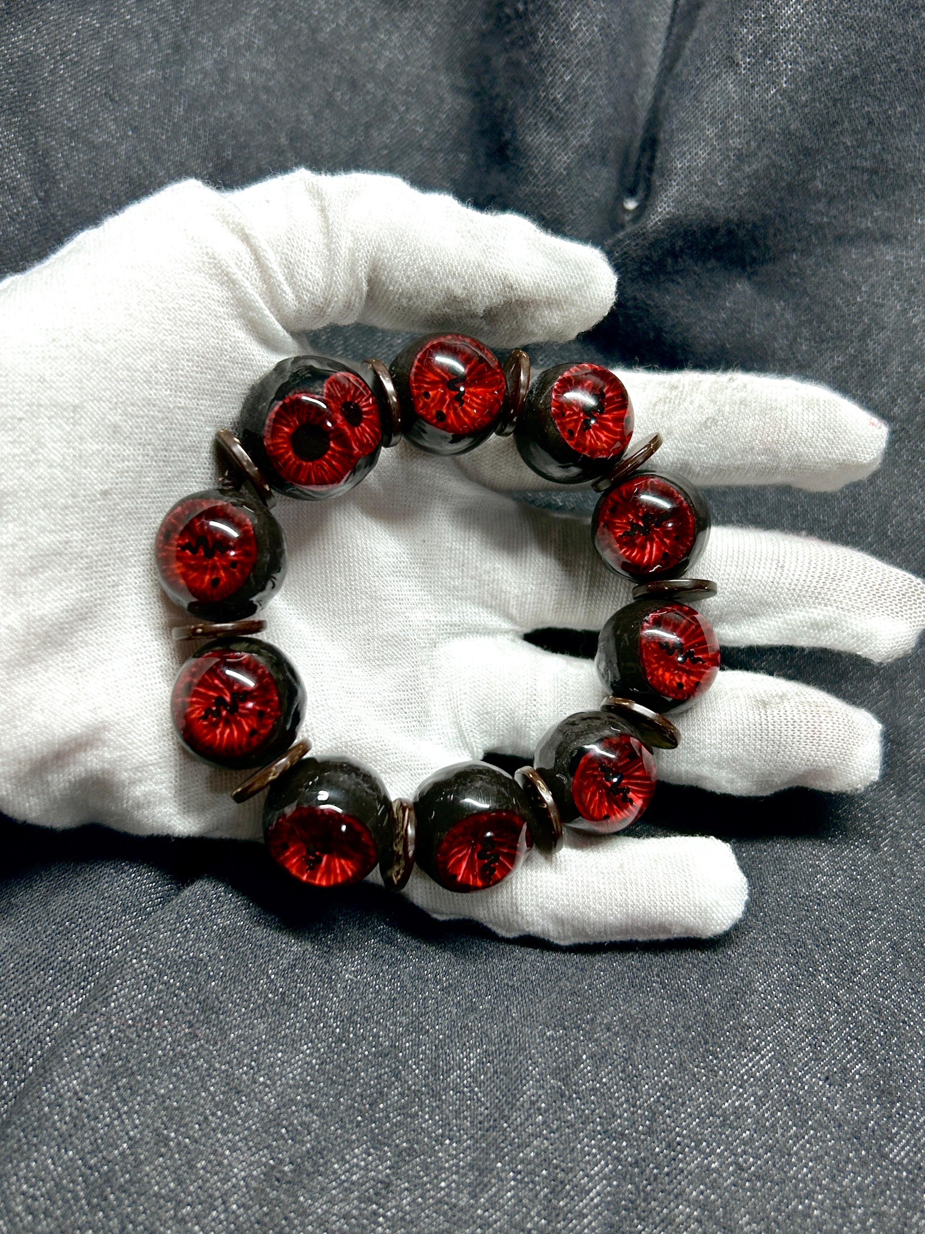 Cthulhu Eye -The Double Pupil Bracelet: See Beyond the Veil of Reality (1PCS) - Cthulhu Eye -The Double Pupil Bracelet: See Beyond the Veil of Reality (1PCS) - Default Title by CRUXJEWELRY