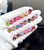 Cthulhu Eye - Fissure Iris | Ear/Lip/Tongue Studs - Cthulhu Eye - Fissure Iris | Ear/Lip/Tongue Studs - Chrono Fissure / Flat-Back（Default） / 4mm by CRUXJEWELRY