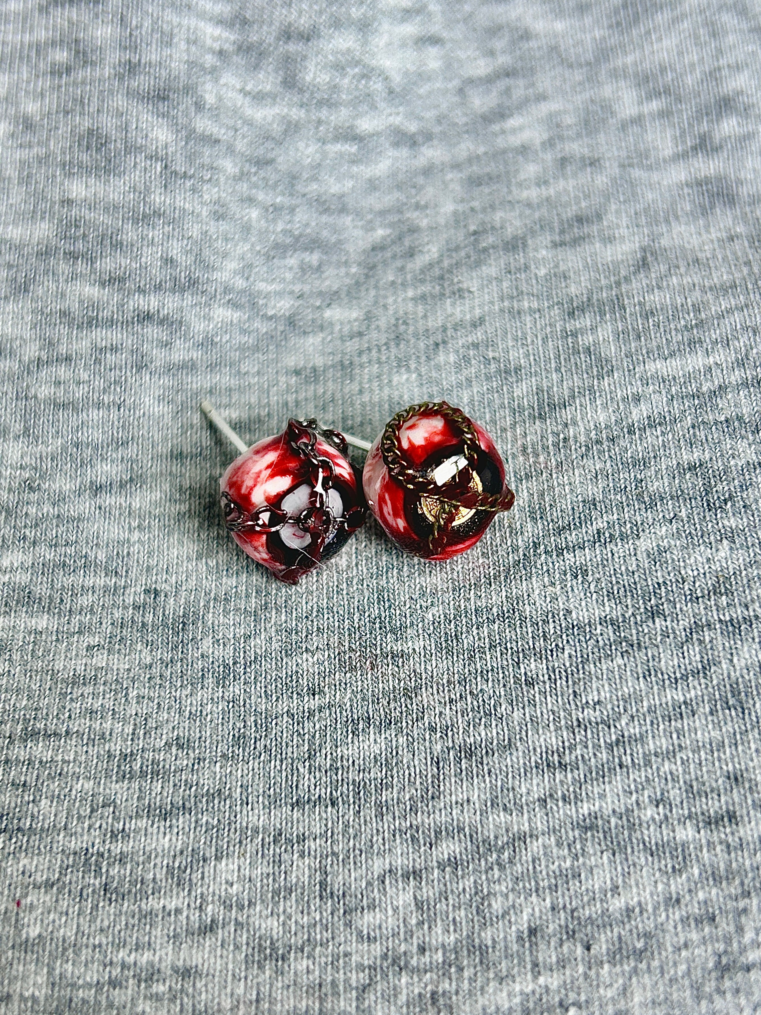 Cthulhu Eye - The Sealing Eye Ear/Lip/Tongue Studs - Cthulhu Eye - The Sealing Eye Ear/Lip/Tongue Studs - Set(2PCS) / Flat-Back（Default） / 4mm by CRUXJEWELRY