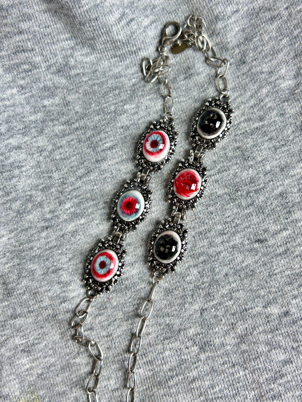 Cthulhu Eye - Gaze of the Underworld Bracelet - Cthulhu Eye - Gaze of the Underworld Bracelet - Obsidian Will by CRUXJEWELRY