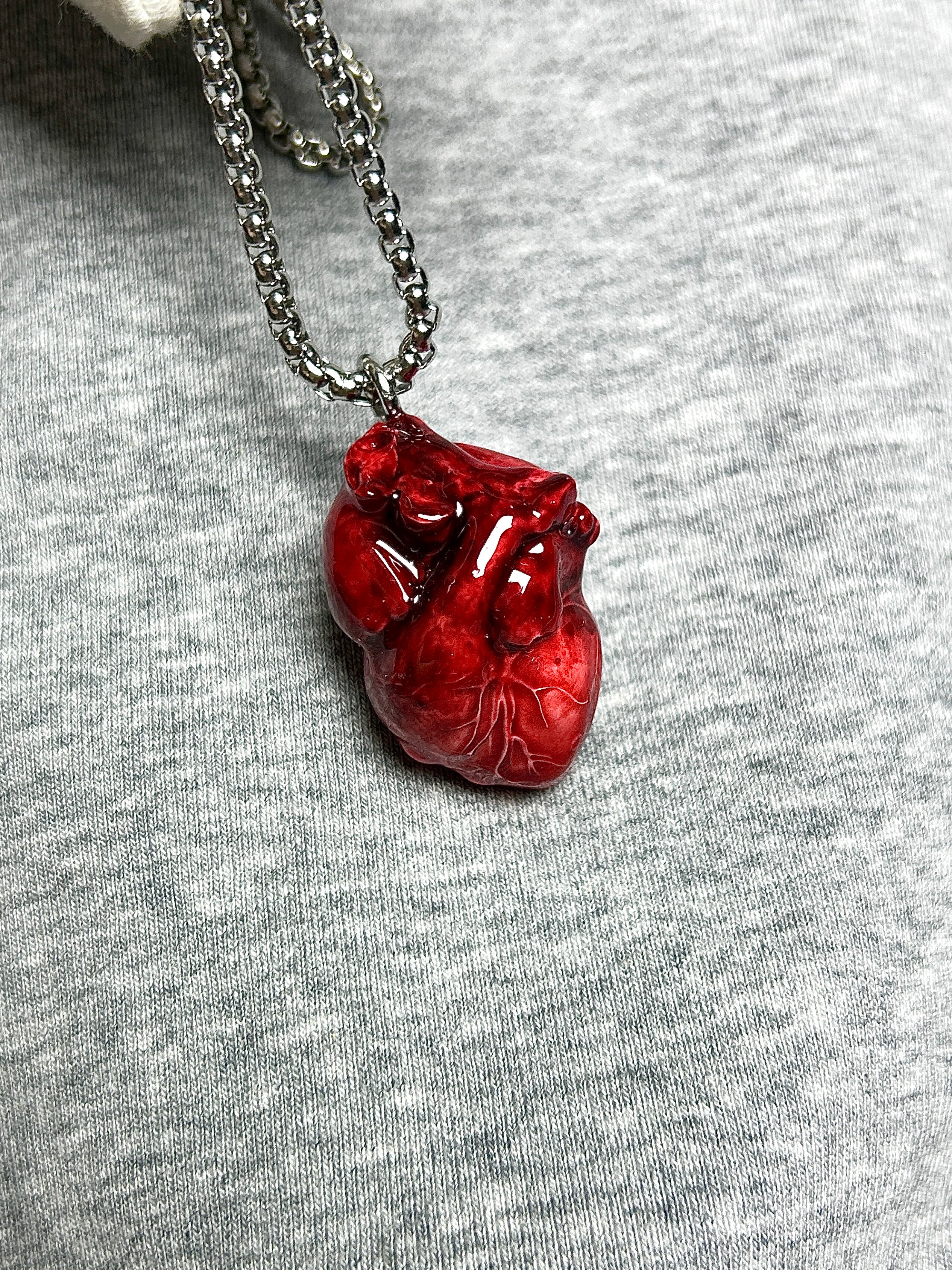 Cthulhu Eye - Beating Dark Heart Necklaces - Cthulhu Eye - Beating Dark Heart Necklaces - Vein Pulse by CRUXJEWELRY