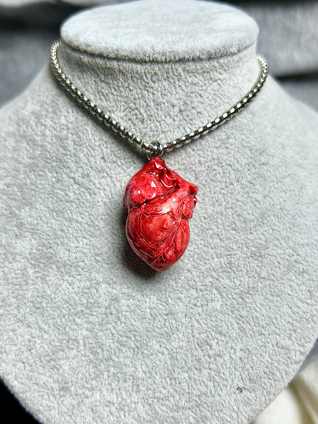 Cthulhu Eye - Beating Dark Heart Necklaces - Cthulhu Eye - Beating Dark Heart Necklaces - Vein Pulse by CRUXJEWELRY