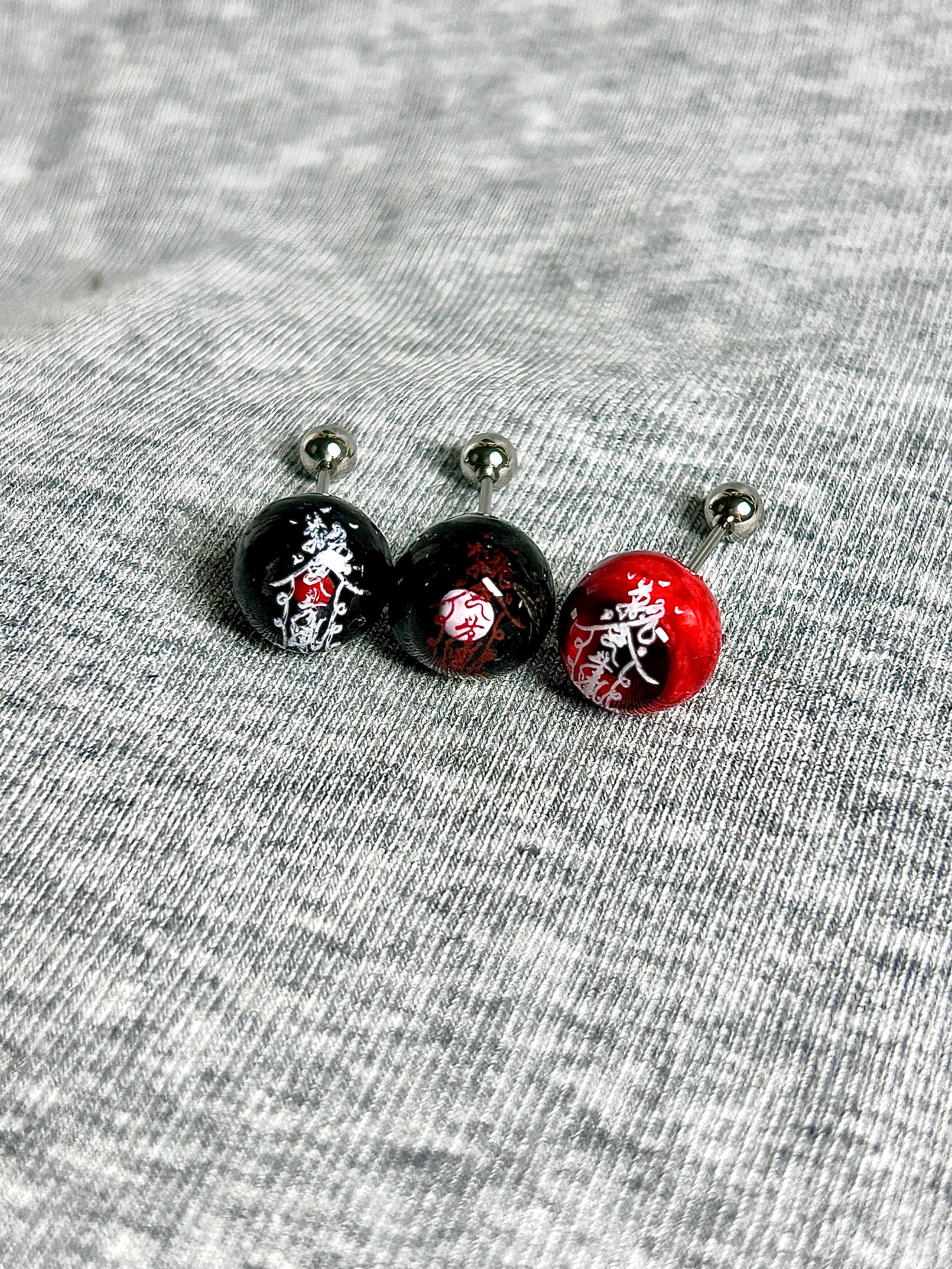 Cthulhu Eye - Ward Series | Ear/Lip/Tongue Studs - Cthulhu Eye - Ward Series | Ear/Lip/Tongue Studs - Ward of Shelter / Flat-Back（Default） / 4mm by CRUXJEWELRY