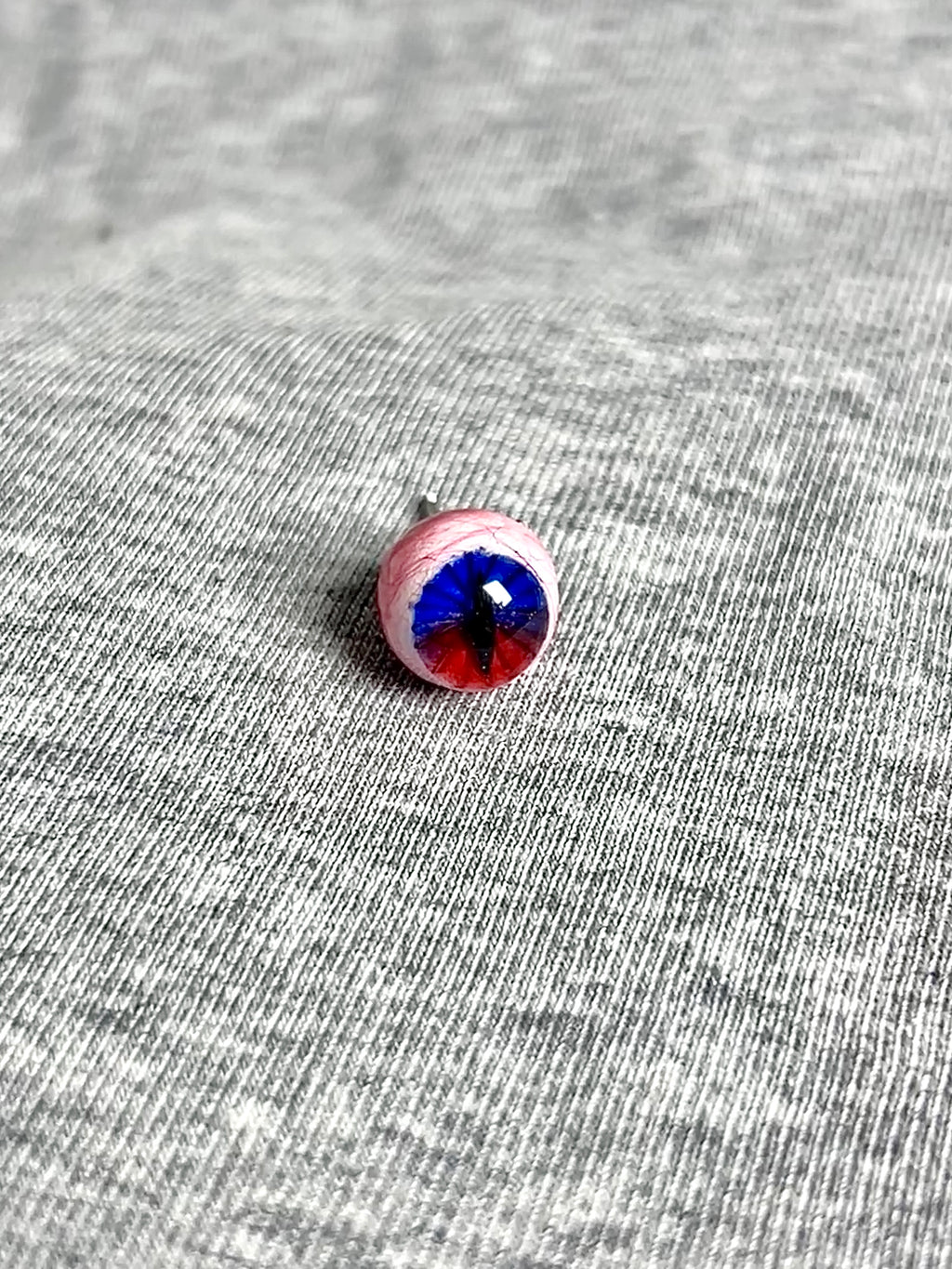 Cthulhu Eye - Blue&Green Gaze | Ear/Lip/Tongue Studs - Cthulhu Eye - Blue&Green Gaze | Ear/Lip/Tongue Studs - Blue / Flat-Back（Default） / 4mm by CRUXJEWELRY