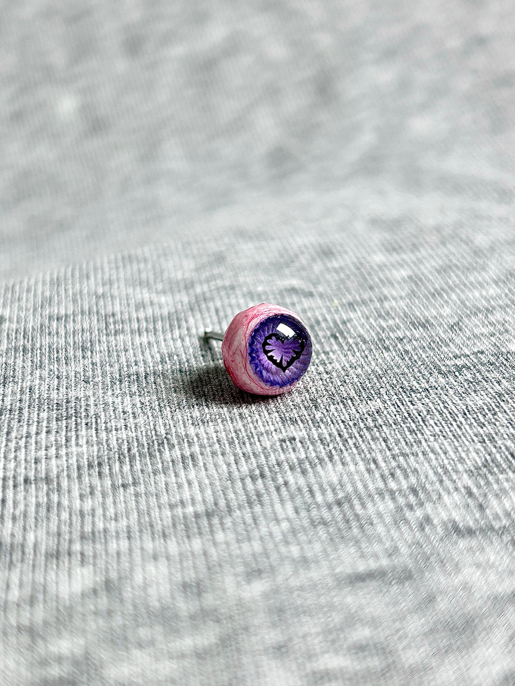 Cthulhu Eye - Viralove | Ear/Lip/Tongue Studs - Cthulhu Eye - Viralove | Ear/Lip/Tongue Studs - Heart(1PCS) / Flat-Back（Default） / 4mm by CRUXJEWELRY