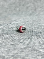 Cthulhu Eye - Lateral Gaze | Ear/Lip/Tongue Studs - Cthulhu Eye - Lateral Gaze | Ear/Lip/Tongue Studs - Sclera Code / Flat-Back（Default） / 4mm by CRUXJEWELRY