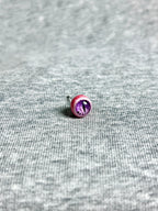 Cthulhu Eye - Fissure Iris | Ear/Lip/Tongue Studs - Cthulhu Eye - Fissure Iris | Ear/Lip/Tongue Studs - Oneiric Rift / Flat-Back（Default） / 4mm by CRUXJEWELRY